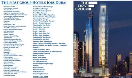 The first group Hotels Jobs Dubai