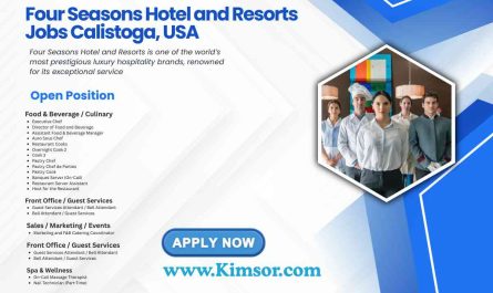 Four Seasons Hotel and Resorts Jobs Calistoga, USA