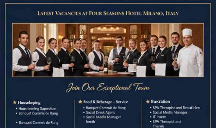 Latest Vacancies at Four Seasons Hotel Milano, Italy