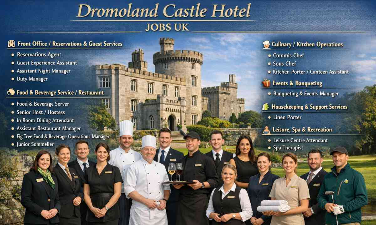 Dromoland Castle Hotel   Jobs UK