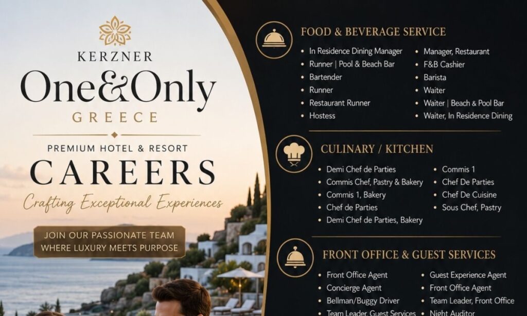 Kerzner One&Only Greece – Premium Hotel & Resort Careers