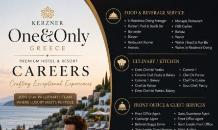 Kerzner One&Only Greece – Premium Hotel & Resort Careers